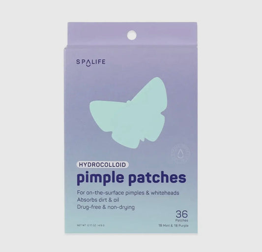 Hydrocolloid Mint & Purple Butterfly Pimple Patches