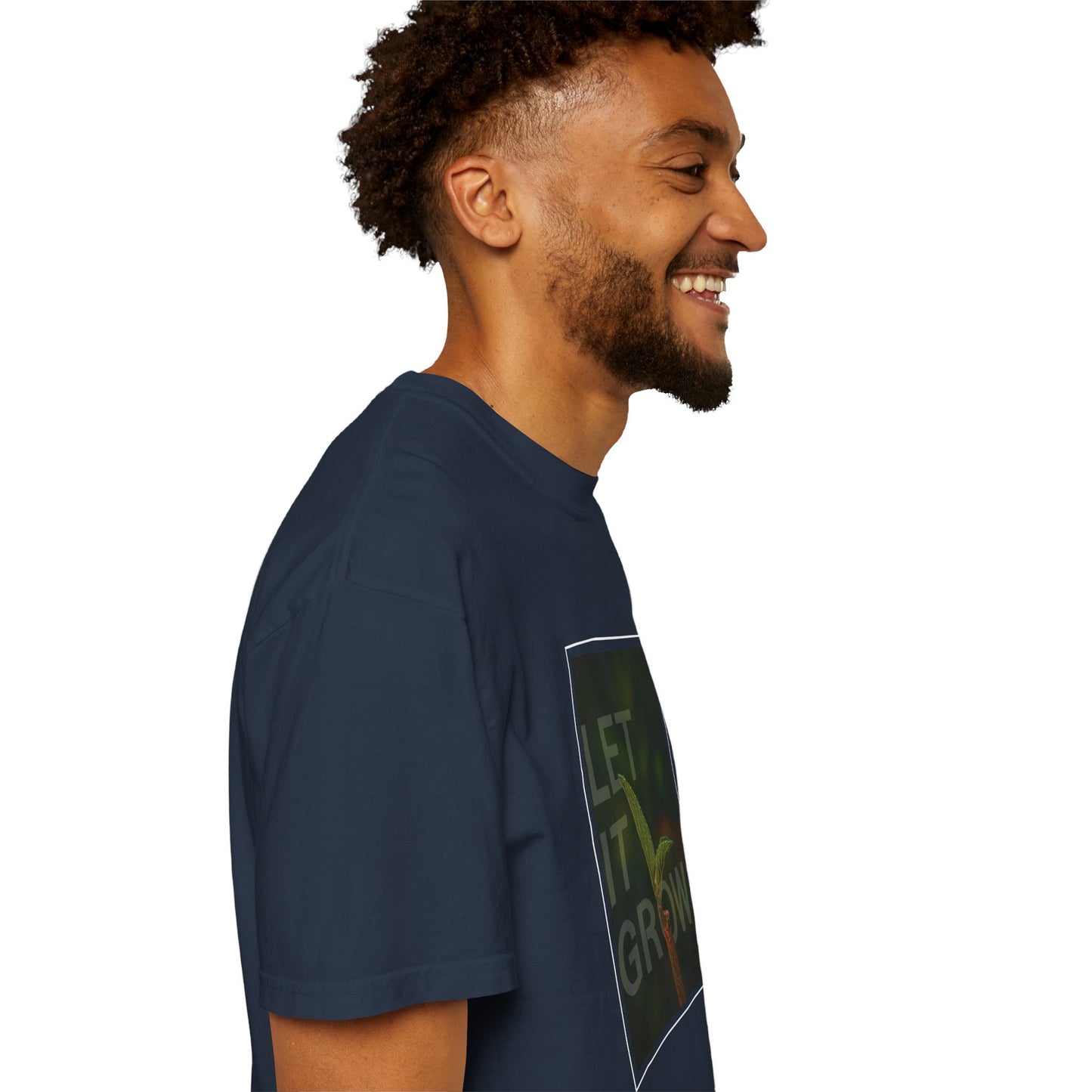 Unisex Garment-Dyed T-shirt - 'Let It Grow' Inspirational Tee