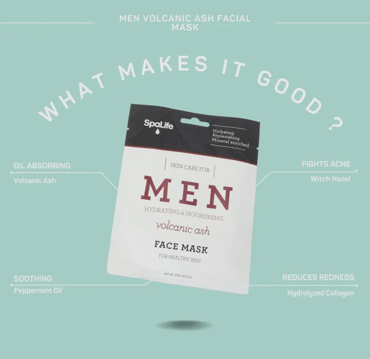 Men's Volcanic Ash Facial Mask