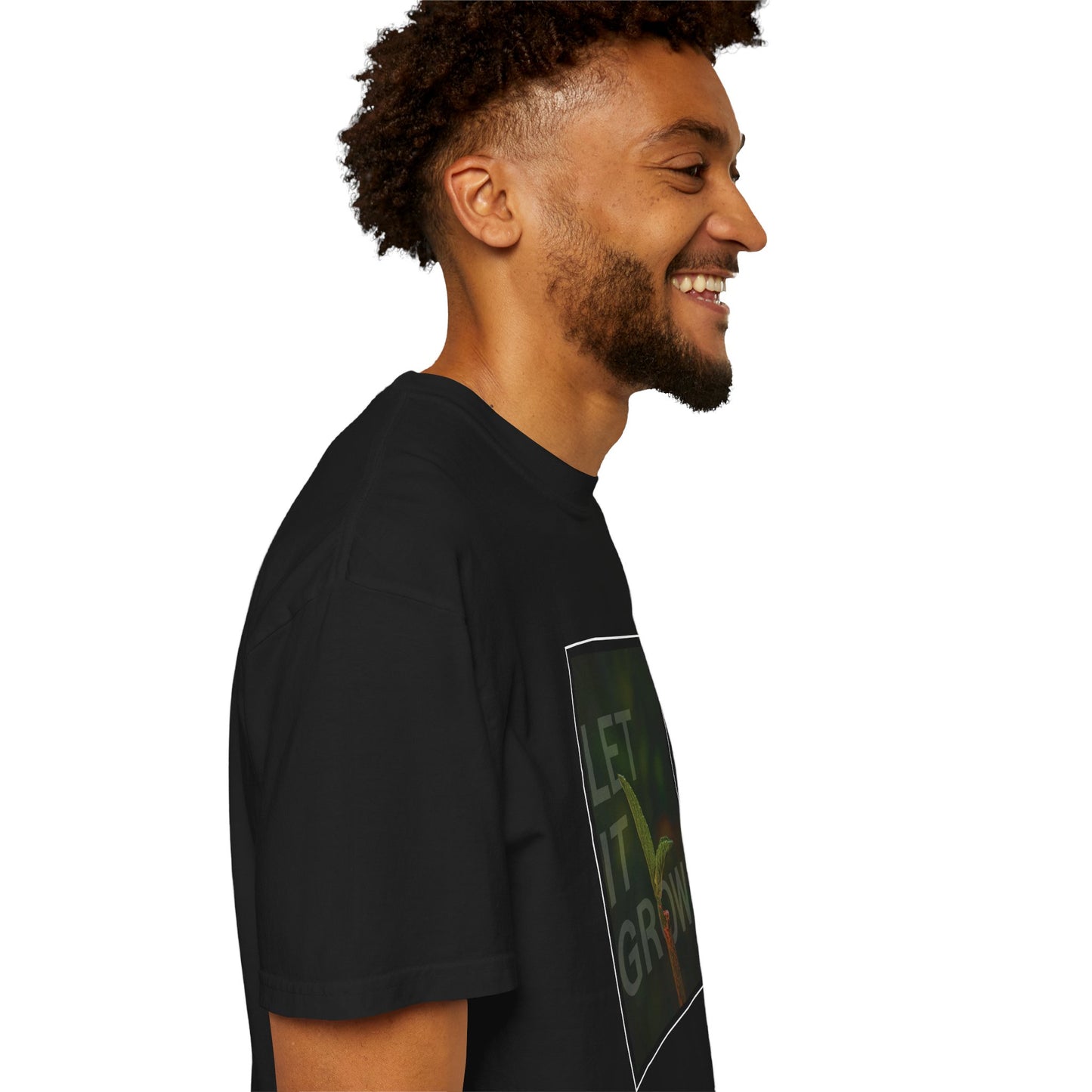 Unisex Garment-Dyed T-shirt - 'Let It Grow' Inspirational Tee