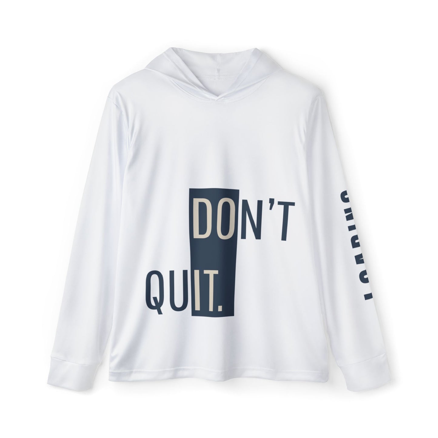 Motivational Men's Sports Hoodie - "Don't Quit" Inspirational Athletic Wear