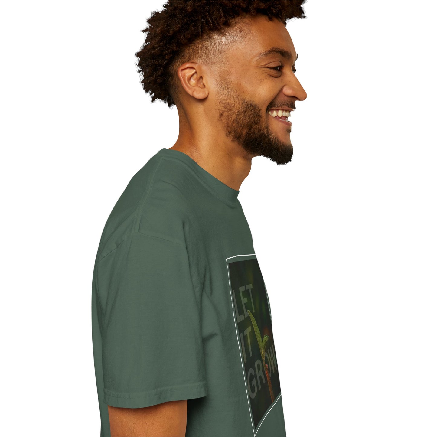 Unisex Garment-Dyed T-shirt - 'Let It Grow' Inspirational Tee