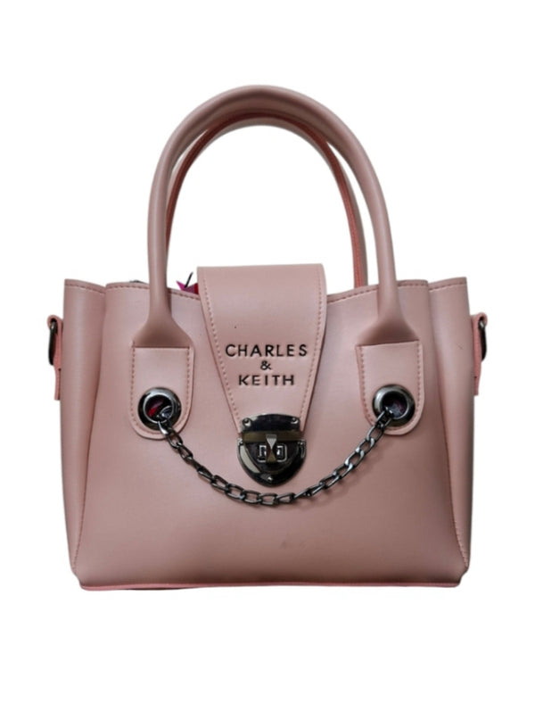 Fashion pink handbag